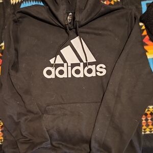 Adidas Black Trefoil Logo Pullover Sweater